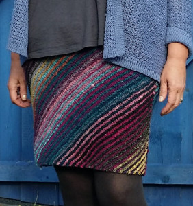 wollschtig's "my first knitted skirt"