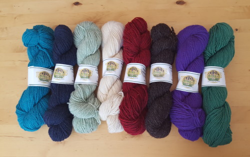 Topsy Farms worsted weight yarn available at Yarns Untangled